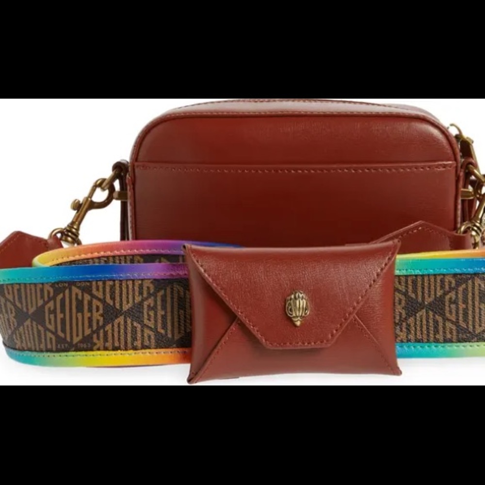 KURT GEIGER LONDON Shoreditch Rainbow Strap Camera Bag - Picture 8 of 9
